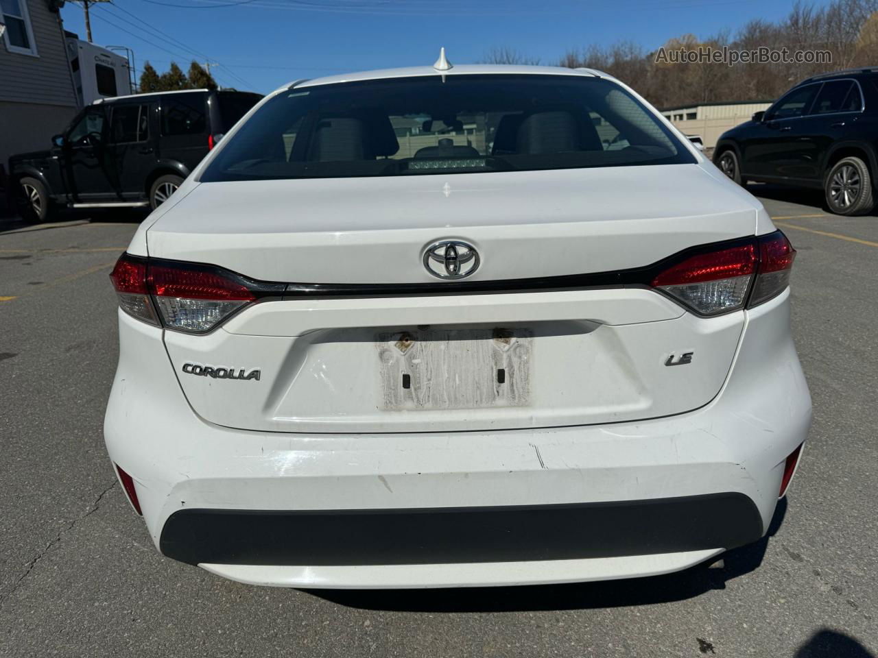 2021 Toyota Corolla Le White vin: 5YFEPMAE4MP232826