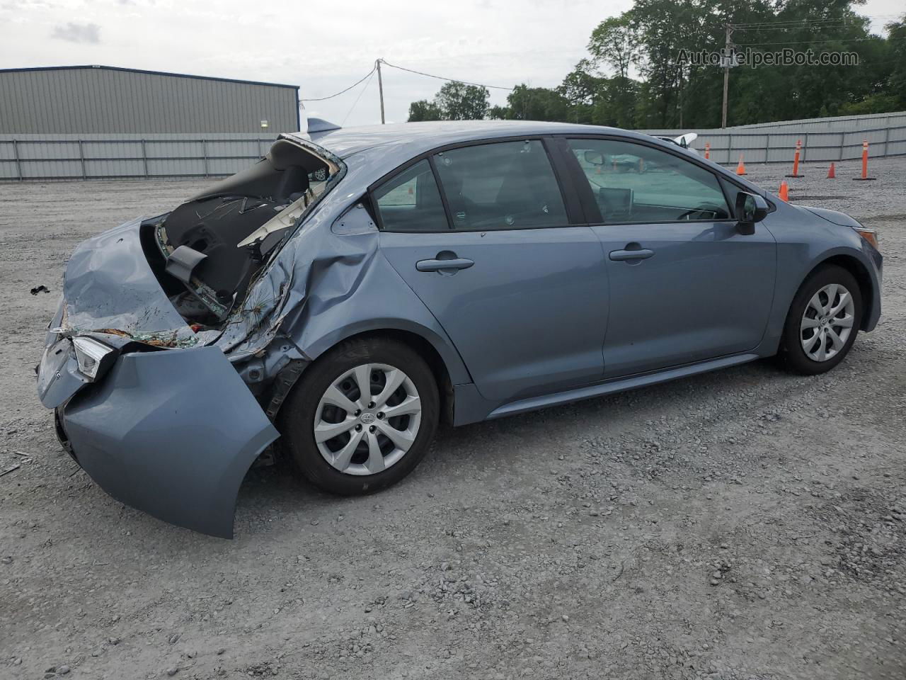 2021 Toyota Corolla Le Blue vin: 5YFEPMAE4MP233314