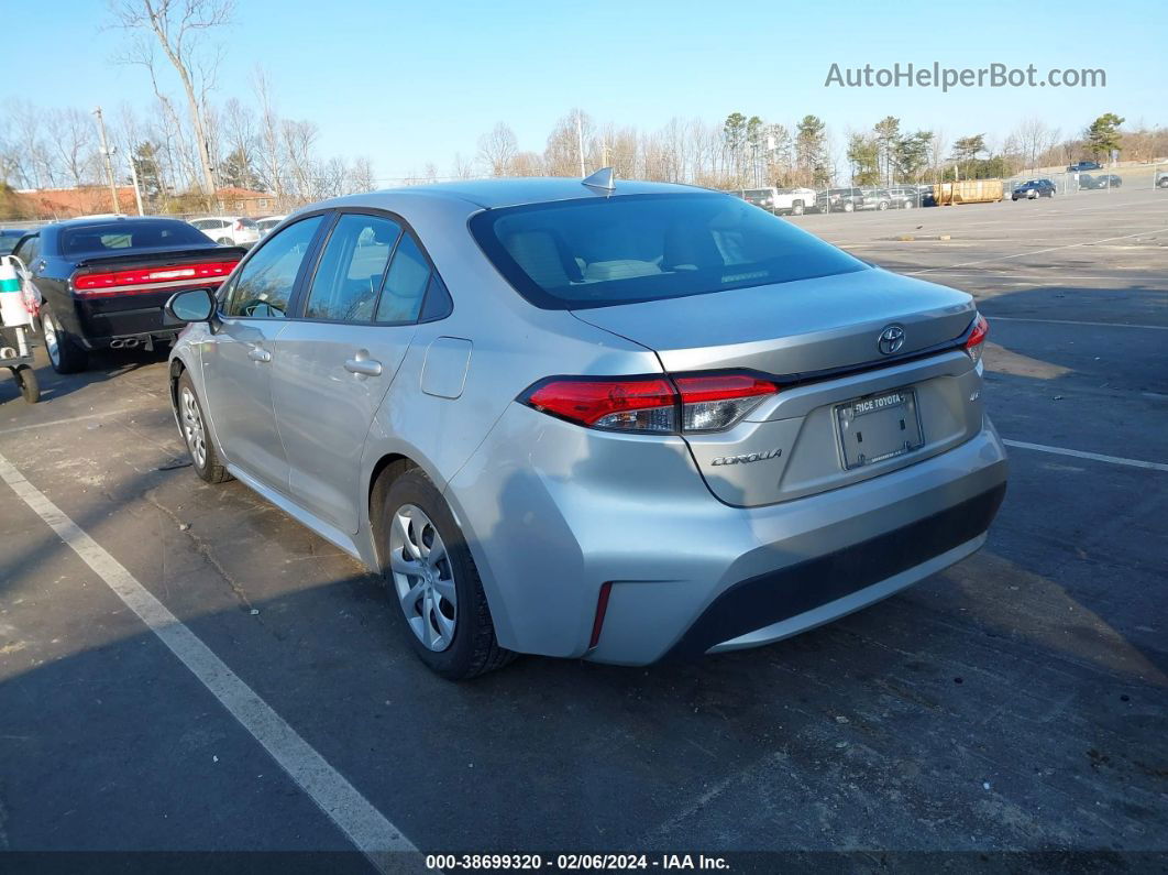 2021 Toyota Corolla Le Silver vin: 5YFEPMAE4MP267138