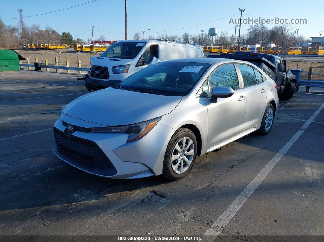 2021 Toyota Corolla Le Silver vin: 5YFEPMAE4MP267138