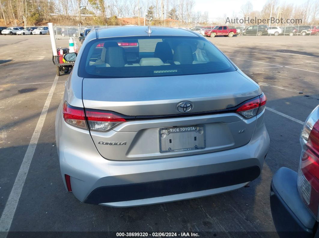 2021 Toyota Corolla Le Silver vin: 5YFEPMAE4MP267138