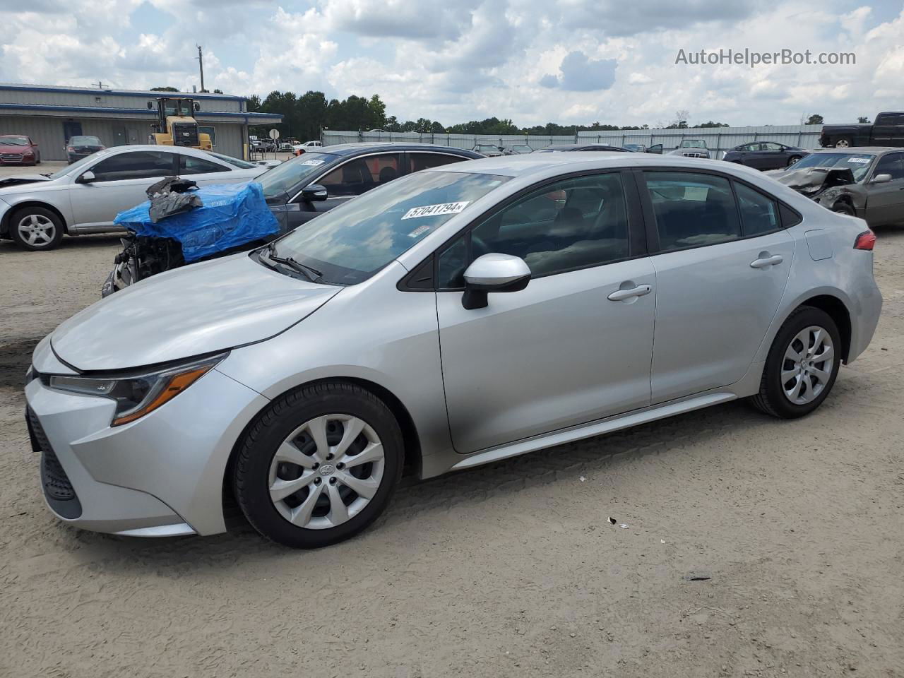 2021 Toyota Corolla Le Silver vin: 5YFEPMAE5MP164696