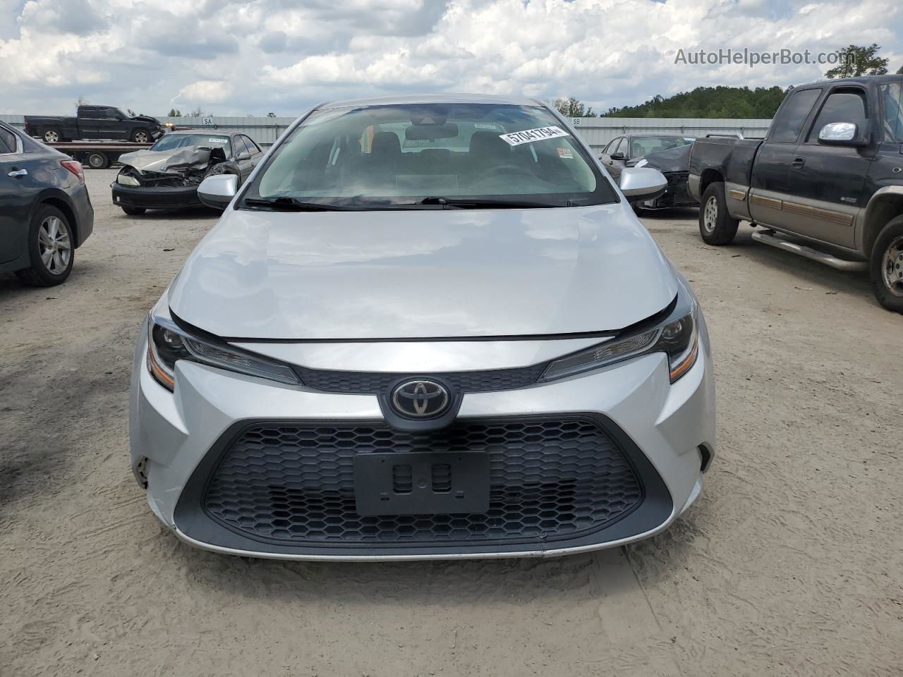 2021 Toyota Corolla Le Silver vin: 5YFEPMAE5MP164696