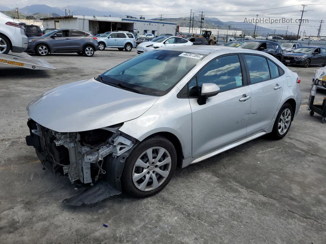 2021 Toyota Corolla Le Silver vin: 5YFEPMAE5MP173429