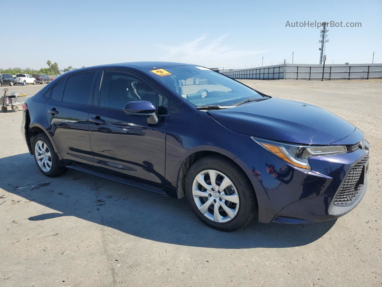 2021 Toyota Corolla Le Blue vin: 5YFEPMAE5MP174600