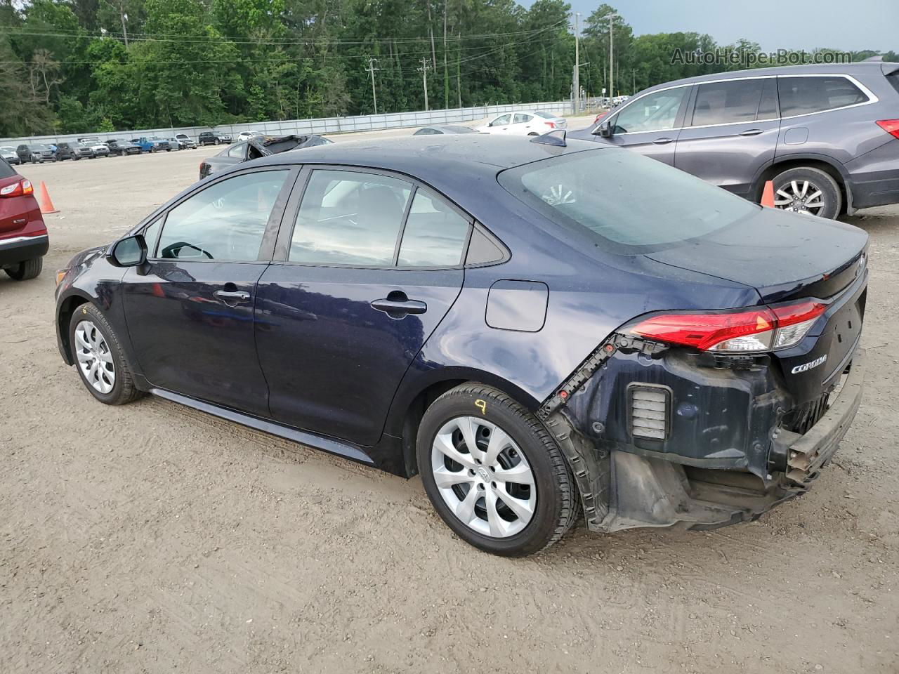 2021 Toyota Corolla Le Синий vin: 5YFEPMAE5MP175634