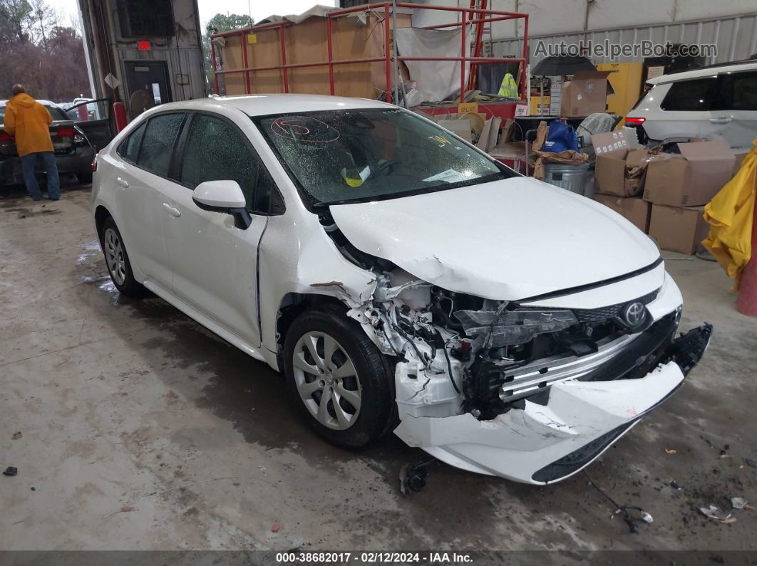 2021 Toyota Corolla Le White vin: 5YFEPMAE5MP189582