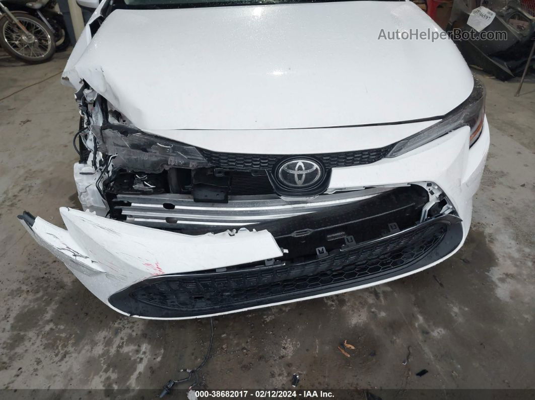 2021 Toyota Corolla Le White vin: 5YFEPMAE5MP189582