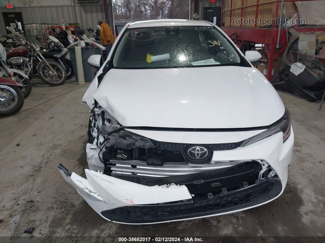 2021 Toyota Corolla Le White vin: 5YFEPMAE5MP189582