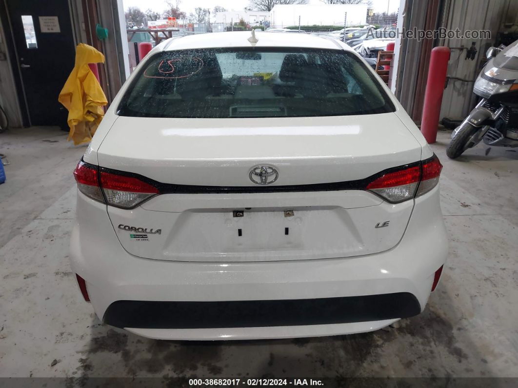 2021 Toyota Corolla Le White vin: 5YFEPMAE5MP189582