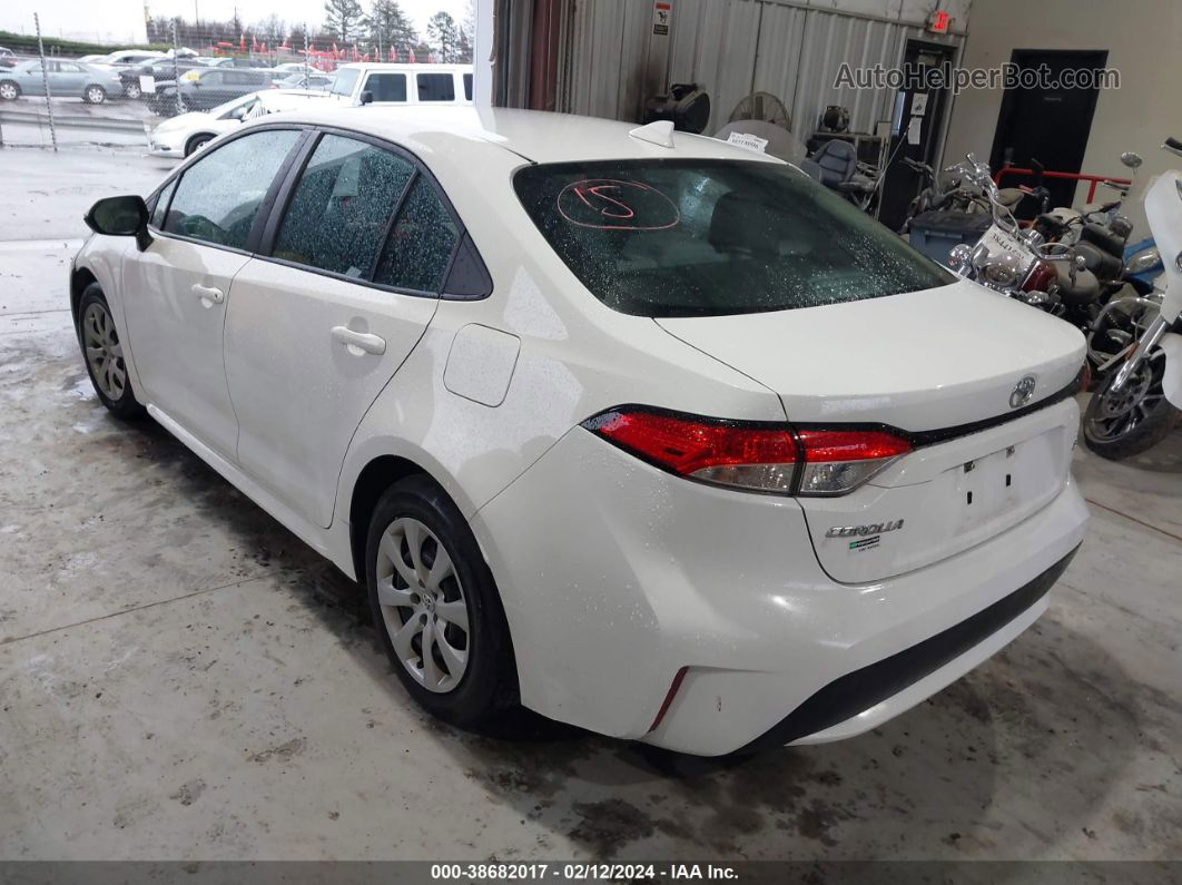 2021 Toyota Corolla Le White vin: 5YFEPMAE5MP189582