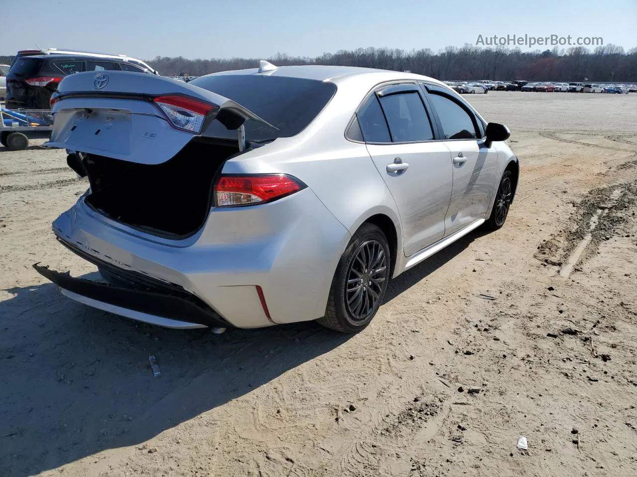 2021 Toyota Corolla Le Silver vin: 5YFEPMAE5MP191459