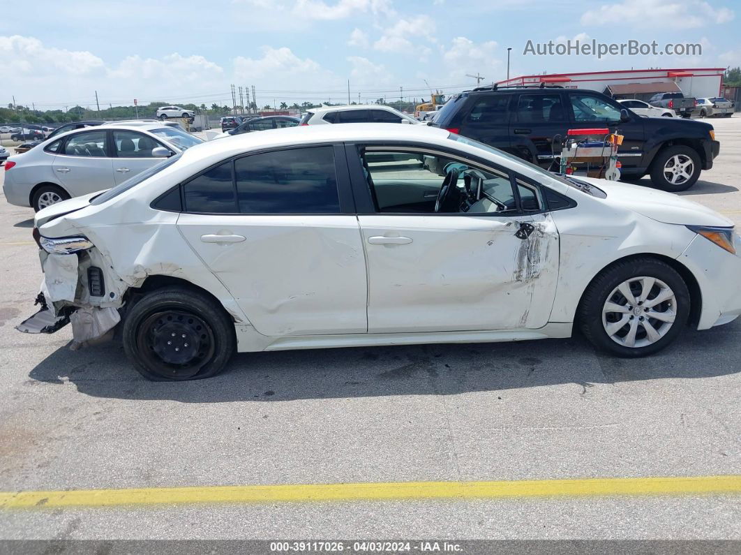 2021 Toyota Corolla Le White vin: 5YFEPMAE5MP199190