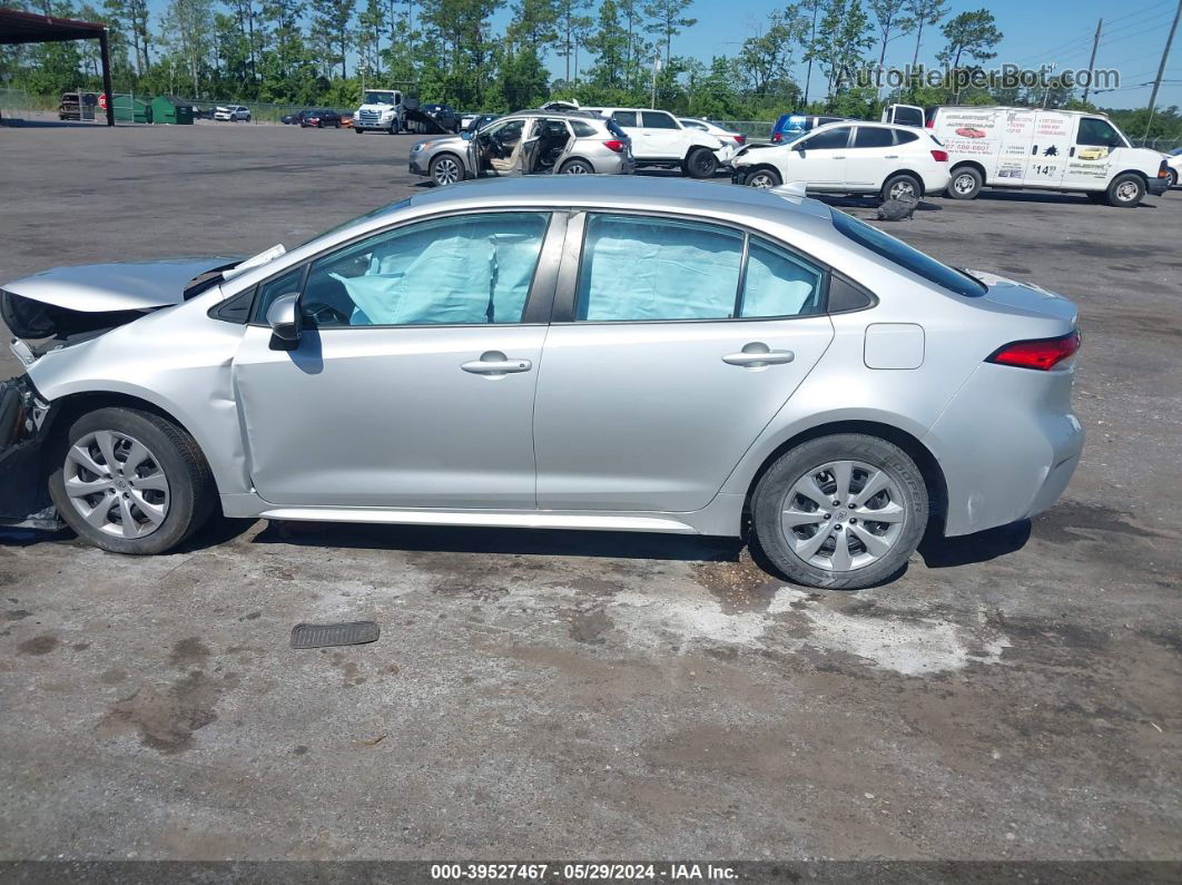 2021 Toyota Corolla Le Silver vin: 5YFEPMAE5MP203299