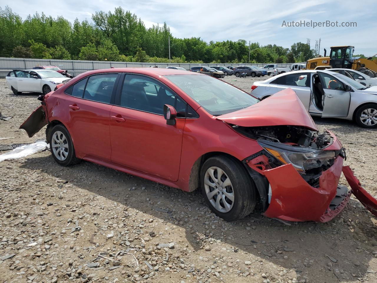 2021 Toyota Corolla Le Red vin: 5YFEPMAE5MP210513