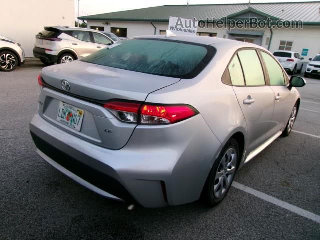 2021 Toyota Corolla Le Silver vin: 5YFEPMAE5MP215307