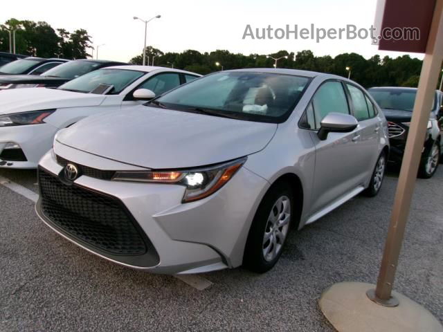 2021 Toyota Corolla Le Silver vin: 5YFEPMAE5MP215307