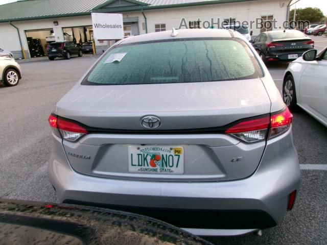 2021 Toyota Corolla Le Silver vin: 5YFEPMAE5MP215307