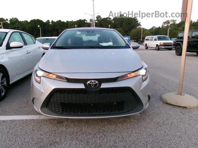 2021 Toyota Corolla Le Silver vin: 5YFEPMAE5MP215307