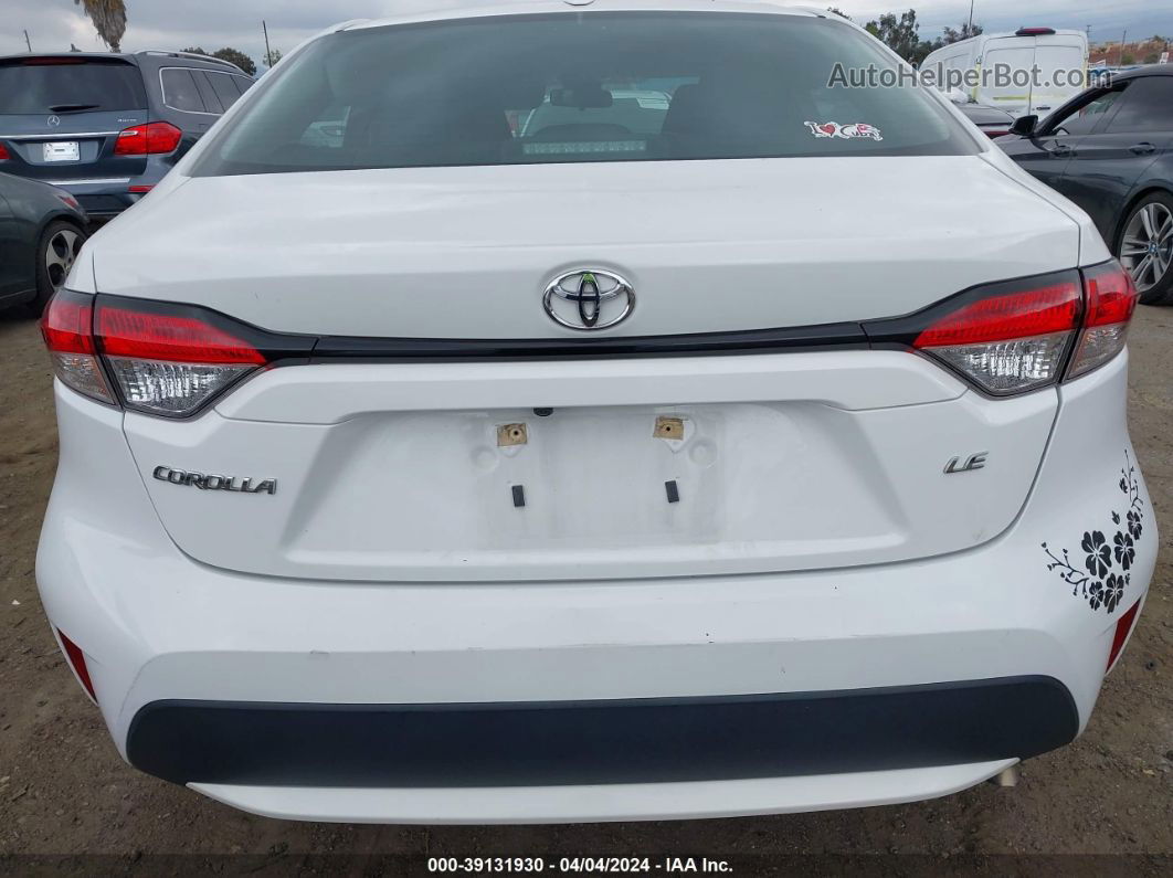 2021 Toyota Corolla Le White vin: 5YFEPMAE5MP247528