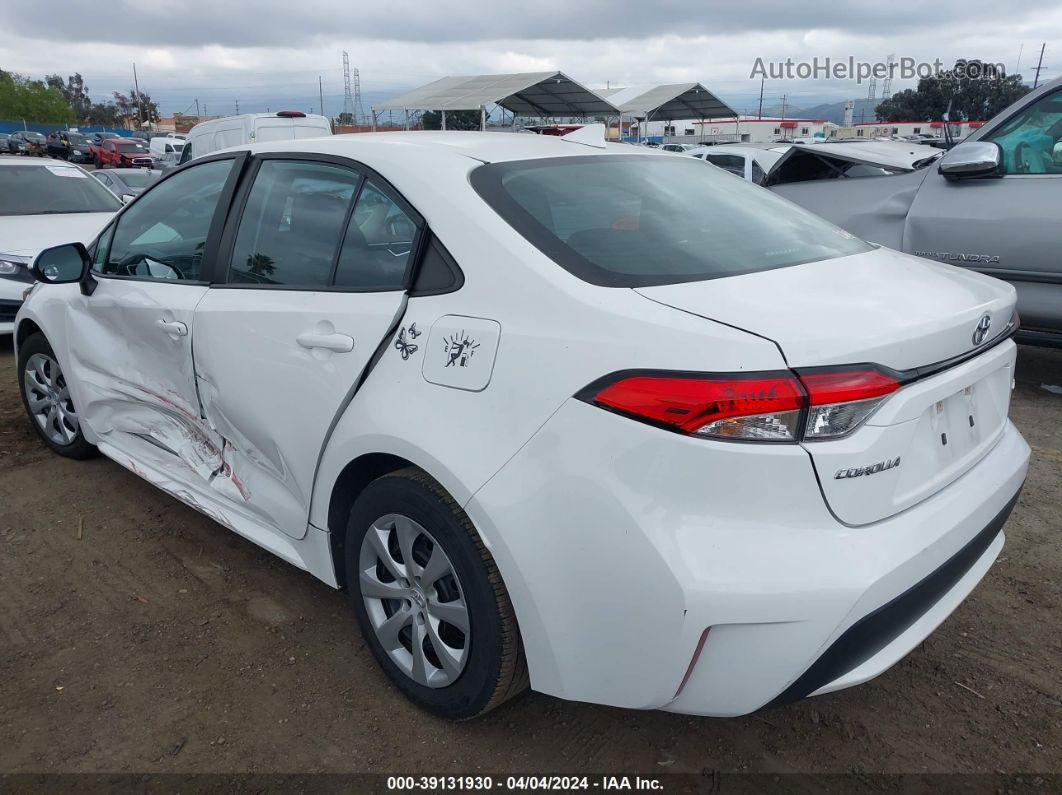 2021 Toyota Corolla Le White vin: 5YFEPMAE5MP247528