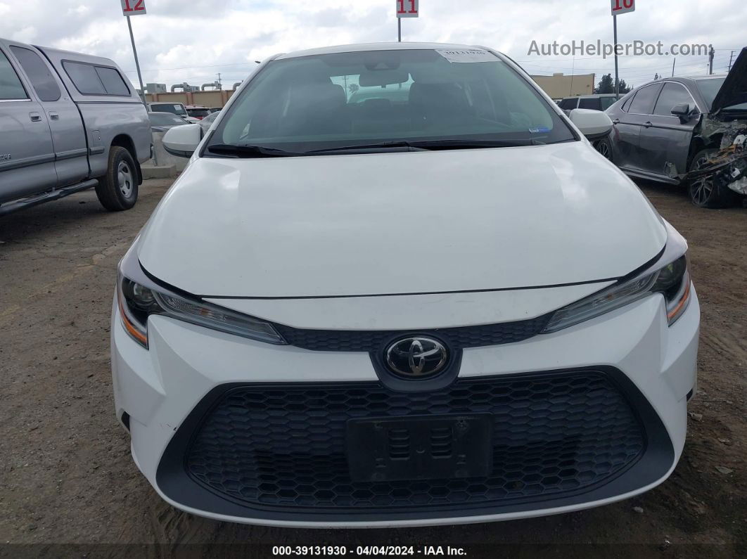 2021 Toyota Corolla Le White vin: 5YFEPMAE5MP247528