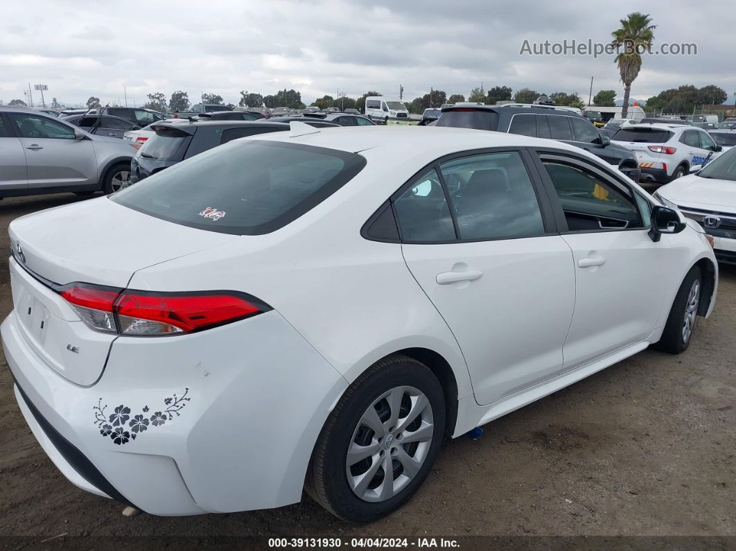 2021 Toyota Corolla Le White vin: 5YFEPMAE5MP247528