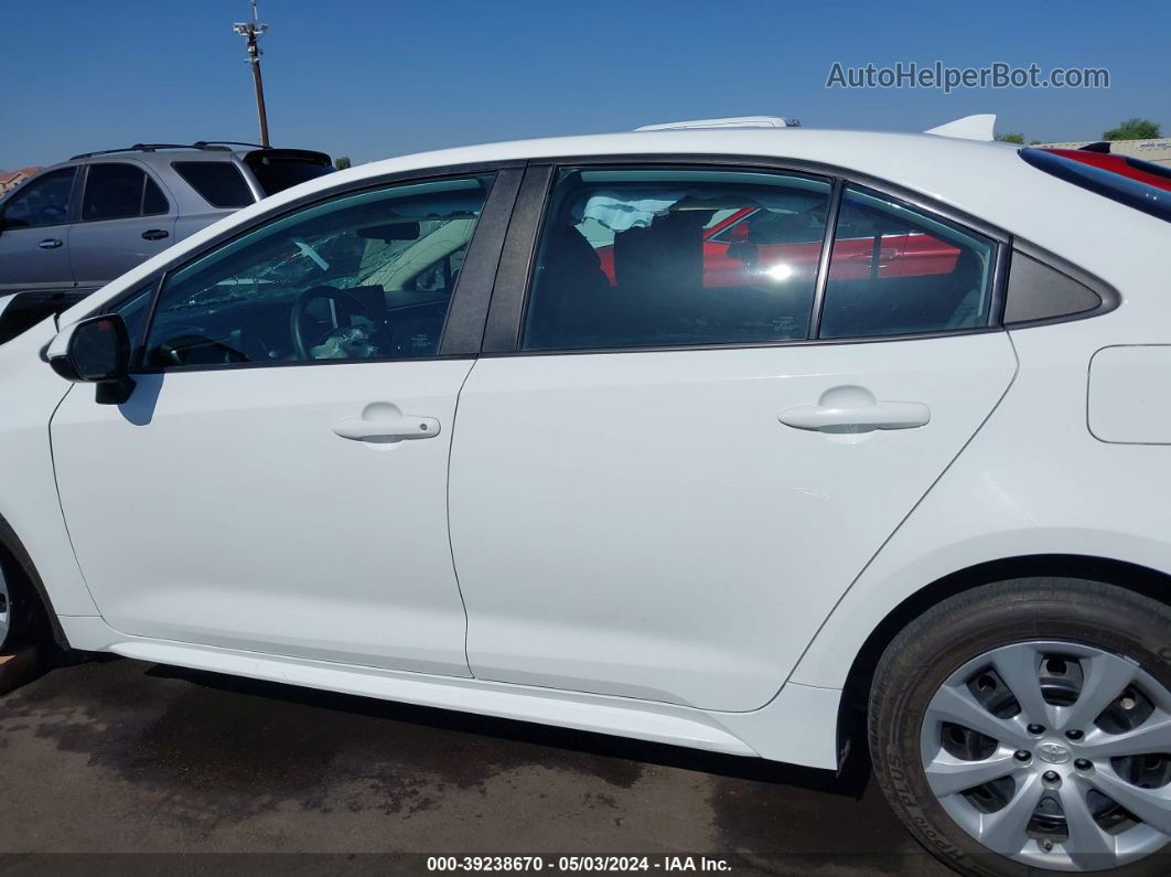 2021 Toyota Corolla Le White vin: 5YFEPMAE6MP182057