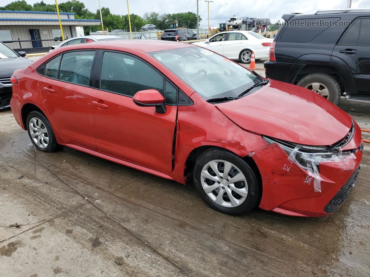 2021 Toyota Corolla Le Maroon vin: 5YFEPMAE6MP190689