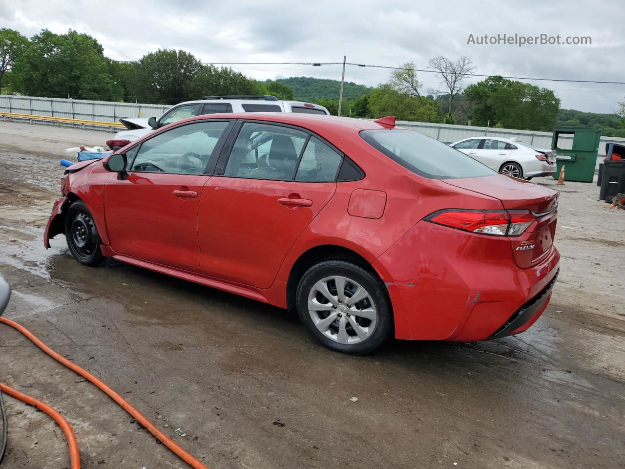 2021 Toyota Corolla Le Maroon vin: 5YFEPMAE6MP190689