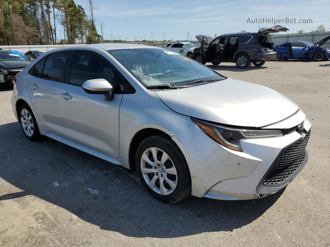 2021 Toyota Corolla Le Silver vin: 5YFEPMAE6MP196959