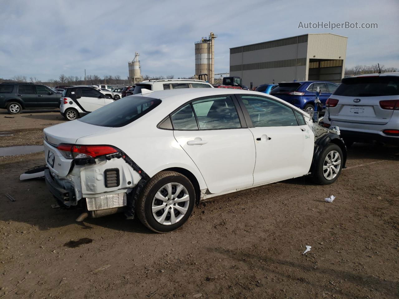 2021 Toyota Corolla Le Белый vin: 5YFEPMAE6MP201500