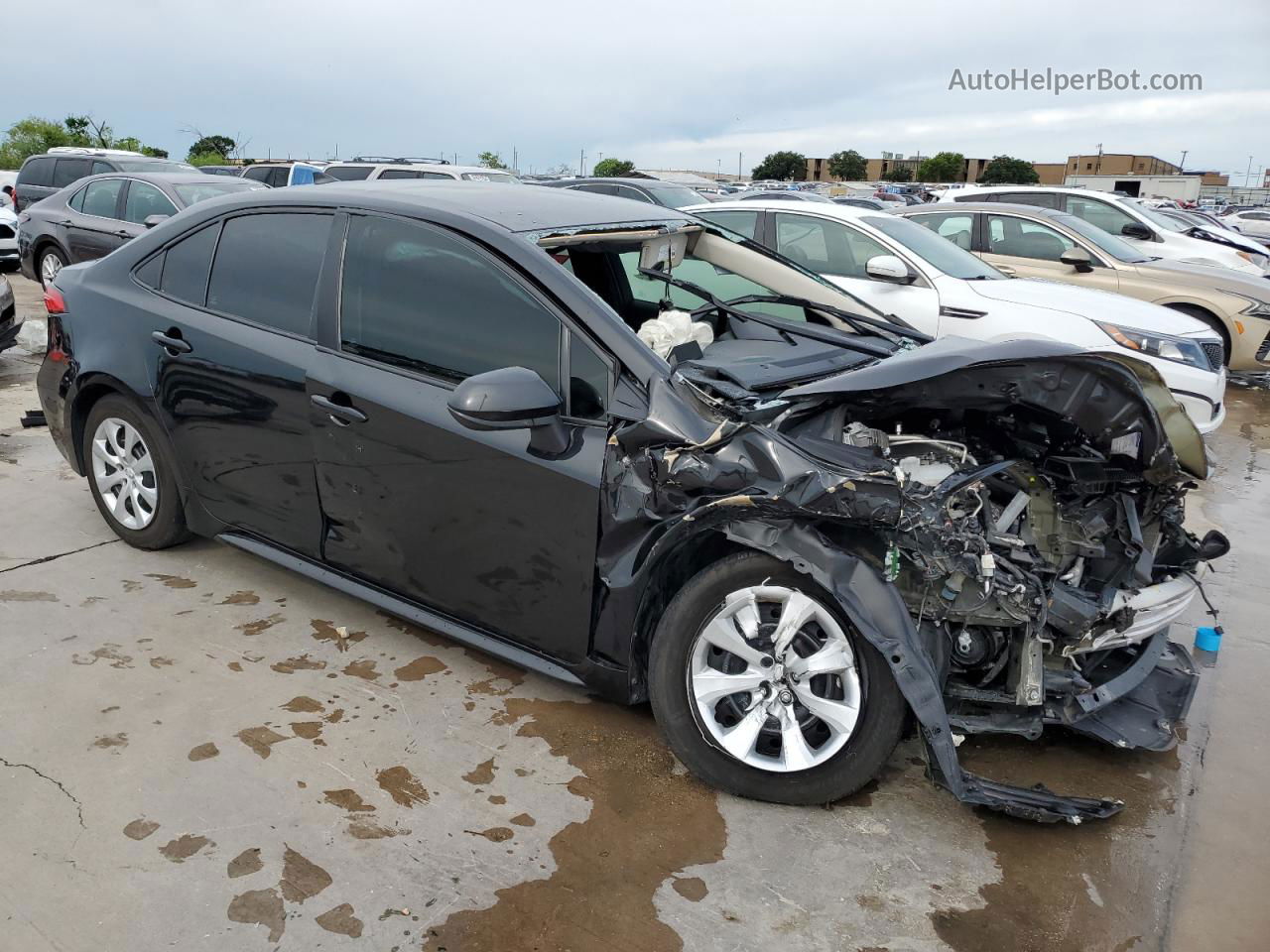 2021 Toyota Corolla Le Black vin: 5YFEPMAE6MP223545