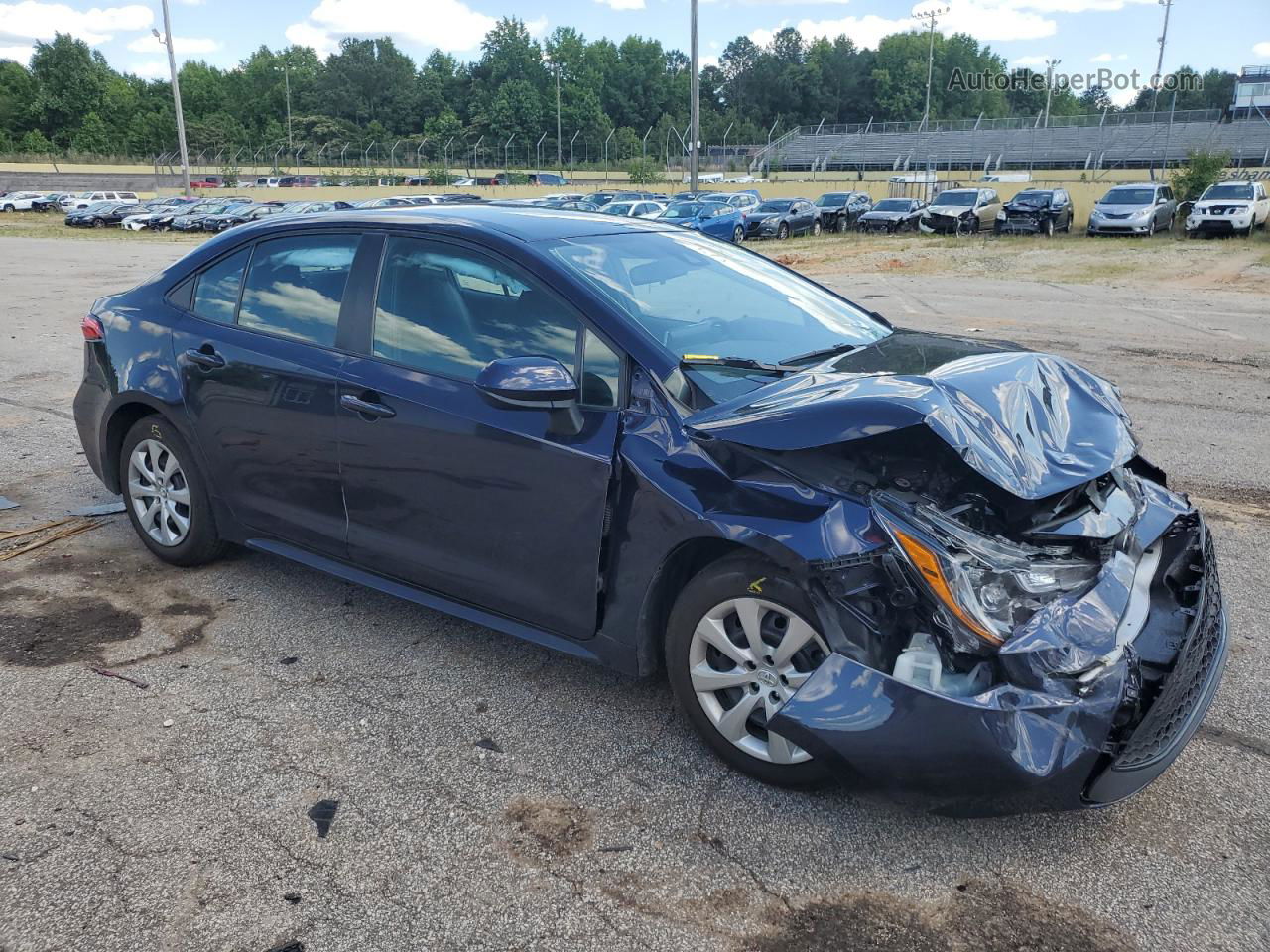 2021 Toyota Corolla Le Blue vin: 5YFEPMAE6MP227451