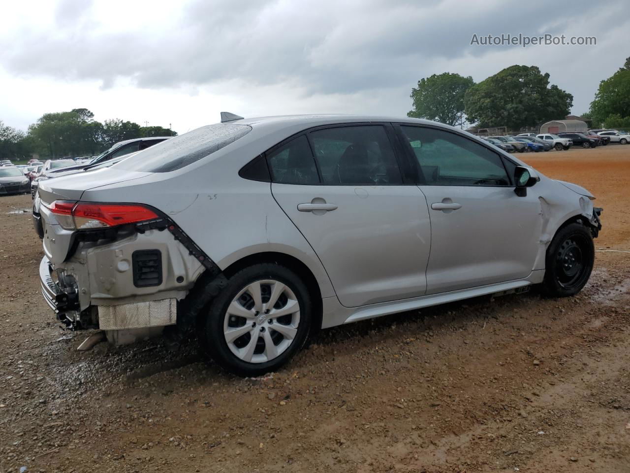 2021 Toyota Corolla Le Silver vin: 5YFEPMAE6MP228762