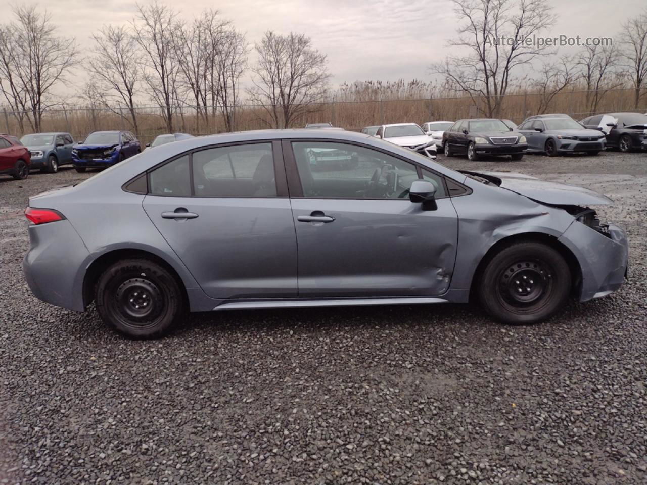 2021 Toyota Corolla Le Silver vin: 5YFEPMAE6MP245058