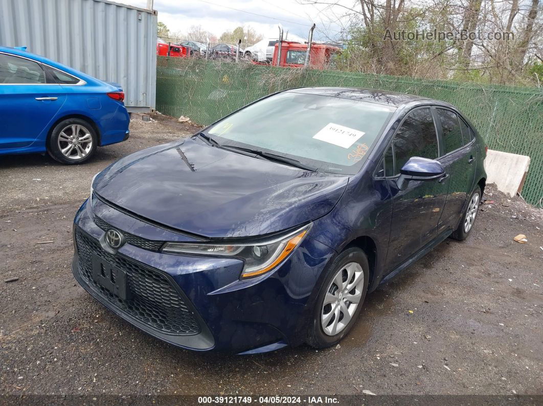 2021 Toyota Corolla Le Синий vin: 5YFEPMAE6MP268016