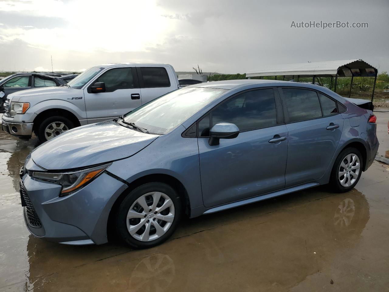 2021 Toyota Corolla Le Синий vin: 5YFEPMAE6MP270770