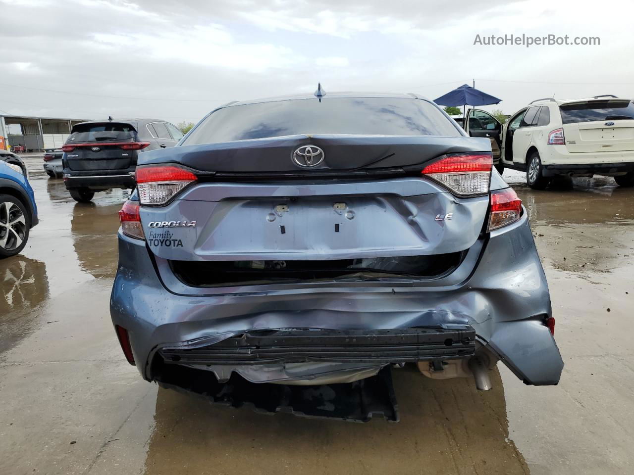 2021 Toyota Corolla Le Синий vin: 5YFEPMAE6MP270770