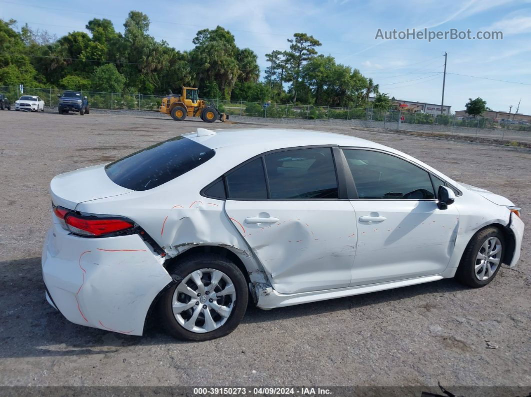 2021 Toyota Corolla Le White vin: 5YFEPMAE7MP149097