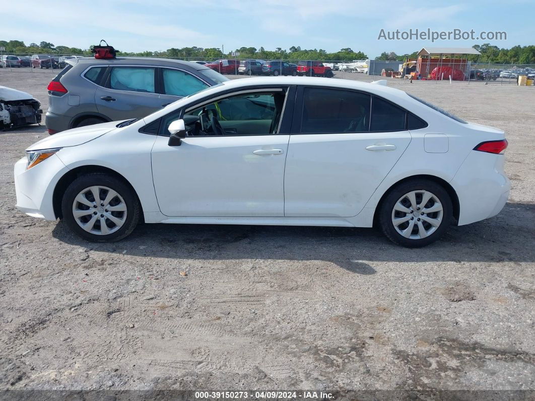 2021 Toyota Corolla Le White vin: 5YFEPMAE7MP149097