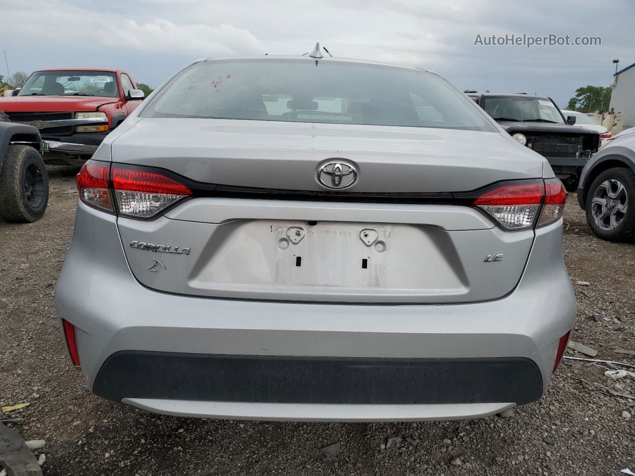 2021 Toyota Corolla Le Silver vin: 5YFEPMAE7MP175098