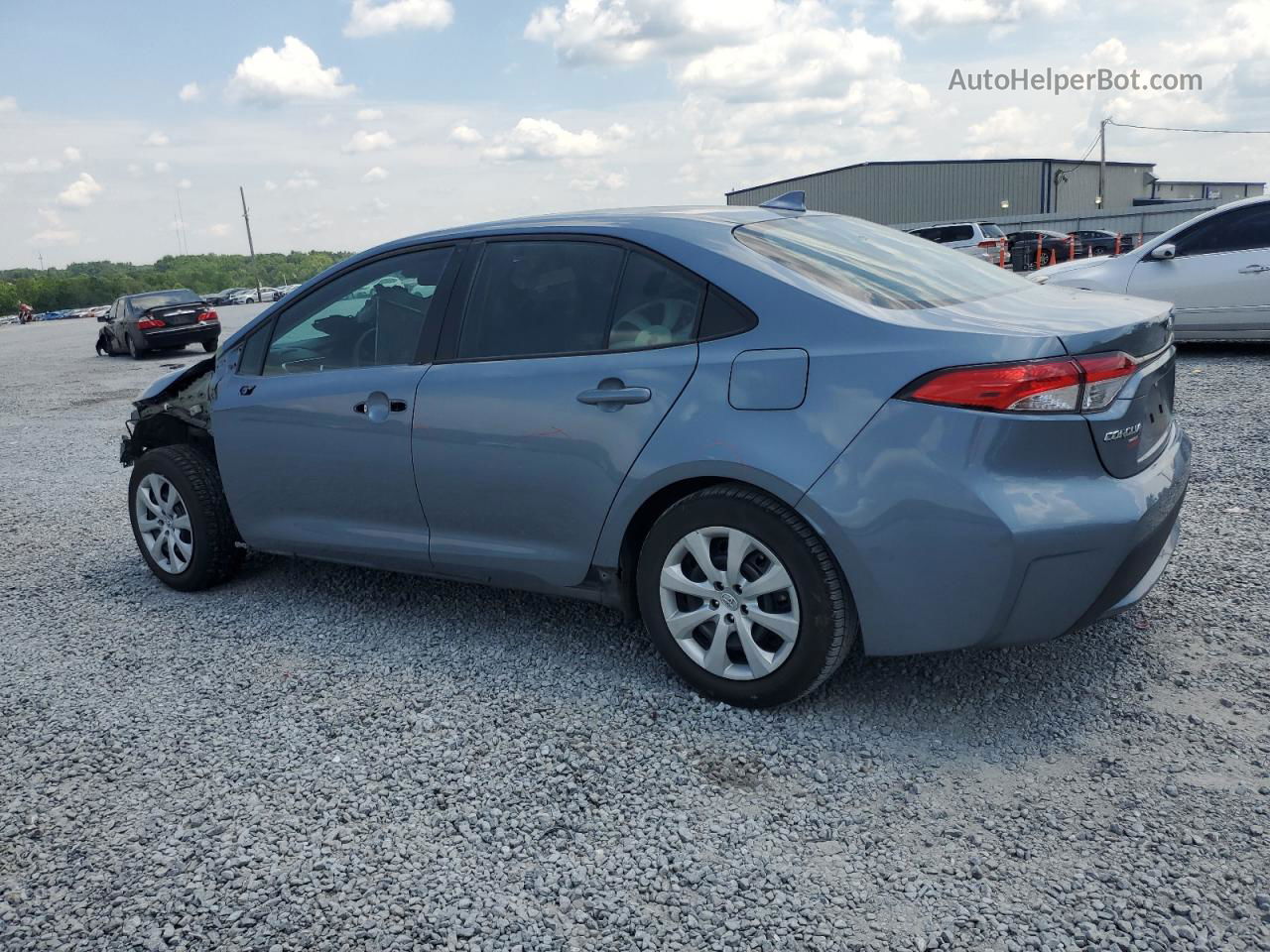 2021 Toyota Corolla Le Синий vin: 5YFEPMAE7MP226048