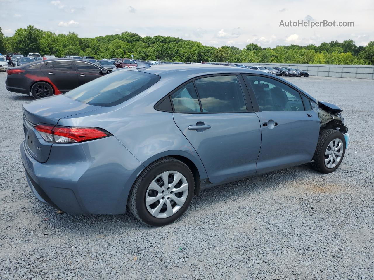 2021 Toyota Corolla Le Синий vin: 5YFEPMAE7MP226048