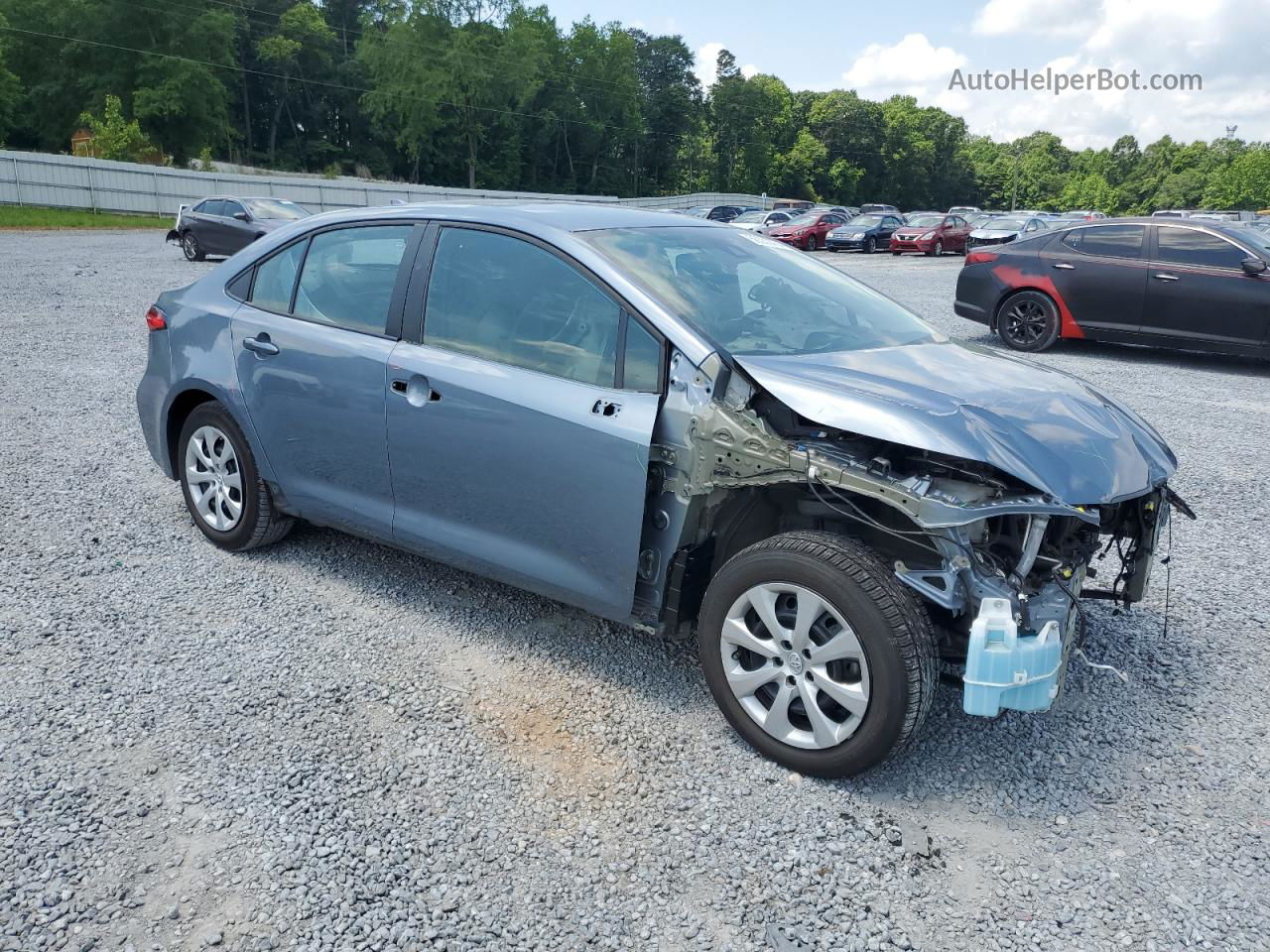 2021 Toyota Corolla Le Синий vin: 5YFEPMAE7MP226048