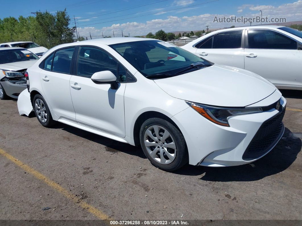 2021 Toyota Corolla Le White vin: 5YFEPMAE8MP178365