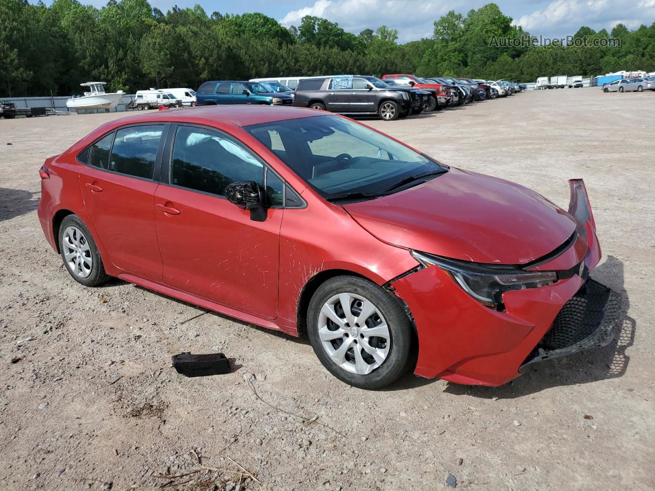 2021 Toyota Corolla Le Red vin: 5YFEPMAE8MP185350