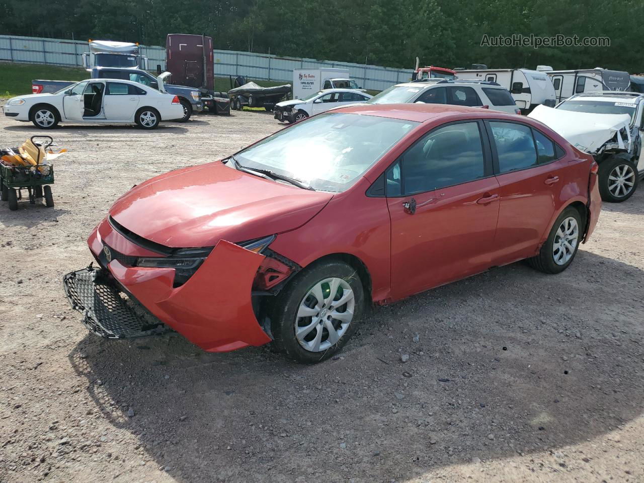 2021 Toyota Corolla Le Red vin: 5YFEPMAE8MP185350