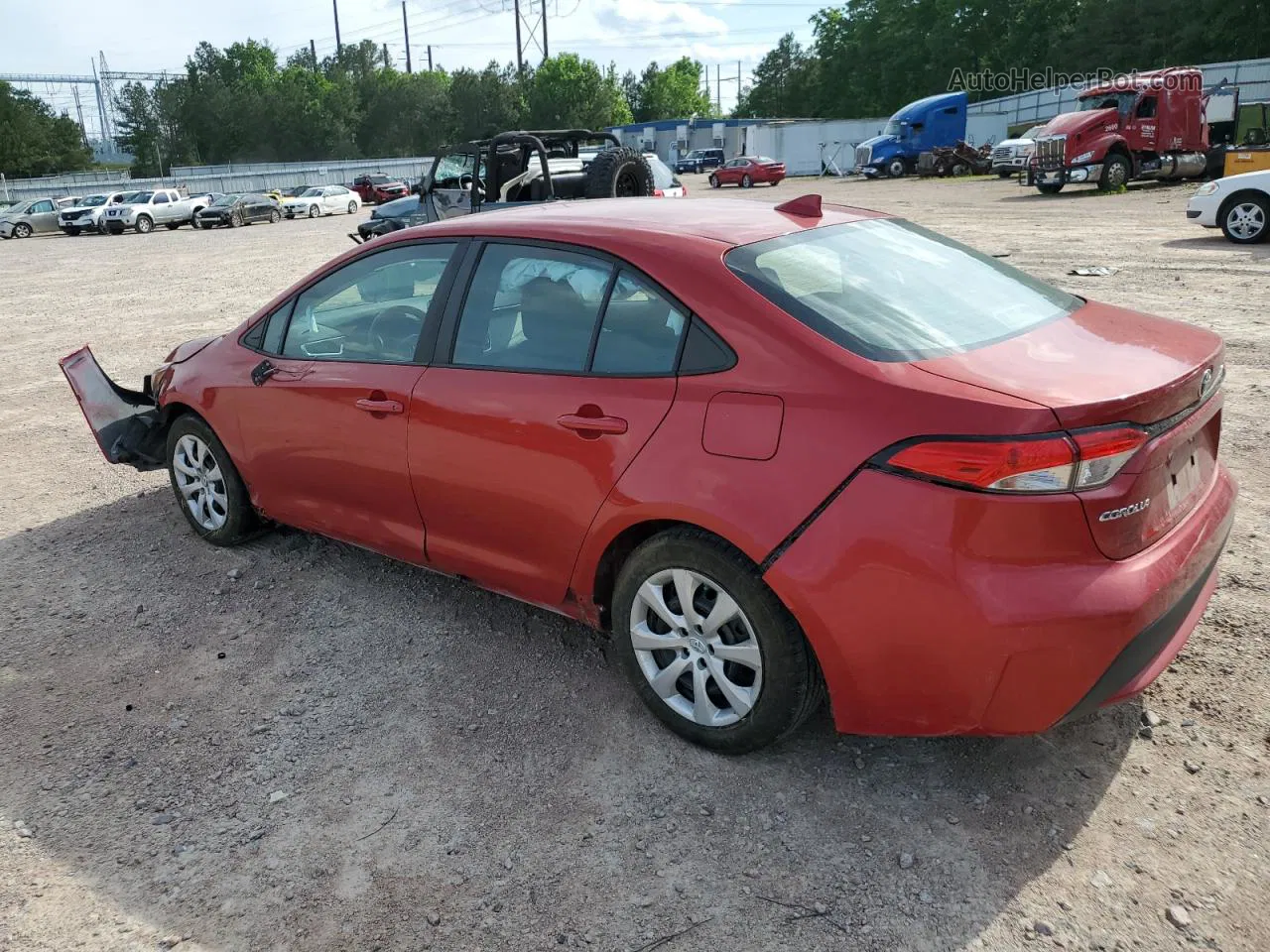 2021 Toyota Corolla Le Red vin: 5YFEPMAE8MP185350