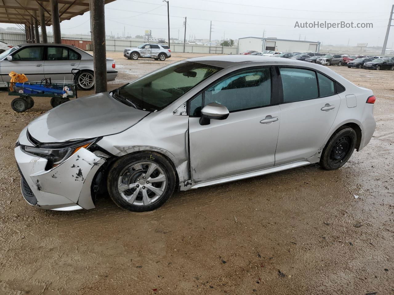 2021 Toyota Corolla Le Silver vin: 5YFEPMAE8MP219531